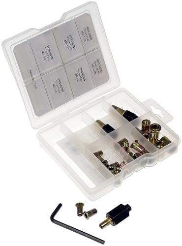 Dorman 963-998 Rivet Nuts and Hand Tool Kit - Metric M5, M6, M8 (Tray Contains 26 Pieces)