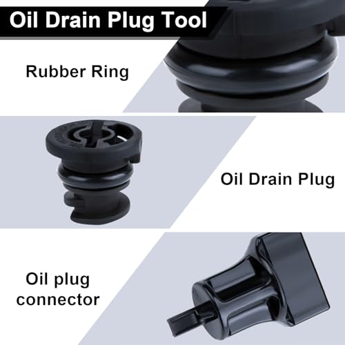 6 PCS Oil Drain Plug, Engine Oil Drain Plug No Leak with Oil Drain Plug Removal Tool | Replacement OEM 06L103801 Compatible with Audi A3 A4 A5 A6 B9 Q5 Q7