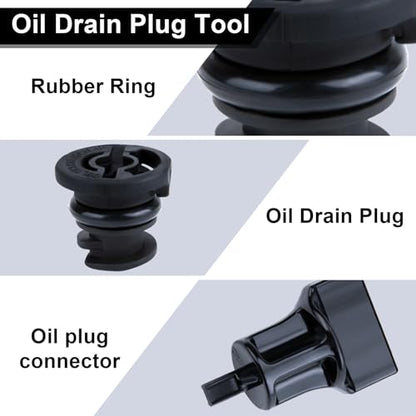 6 PCS Oil Drain Plug, Engine Oil Drain Plug No Leak with Oil Drain Plug Removal Tool | Replacement OEM 06L103801 Compatible with Audi A3 A4 A5 A6 B9 Q5 Q7