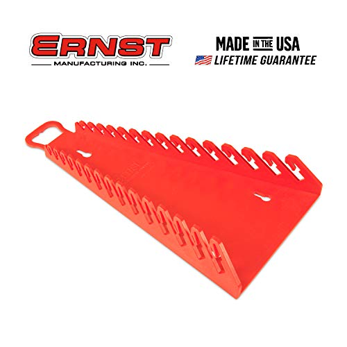 Ernst Manufacturing 5188-Red Gripper Reverse Wrench Organizer, 15 Tool, Red - color: Red, size: 15 Tool, style: Reverse