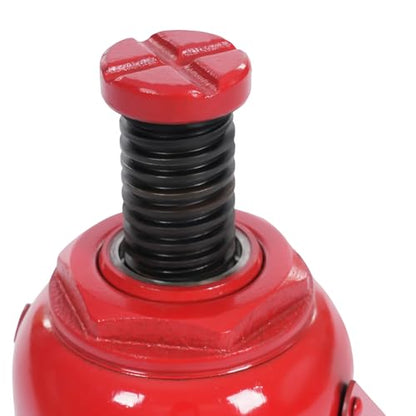 50 Ton Hydraulic Bottle Jack Low Profile Welded Bottle Jack Hydraulic Cylinder Jack for Cars, Trucks (Red)