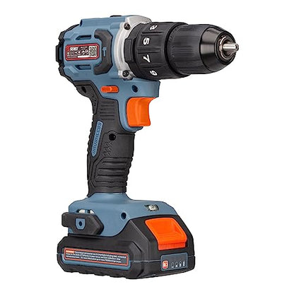 SENIX X2 20 Volt Max* 2-Piece Cordless Power Tool Kit with Battery Powered 1/2-Inch Hammer Drill Driver and 1/4-Inch Impact Driver, Includes Soft Bag, 2 2.0 Ah Batteries & Charger (S2K2B2-02) - style: Hammer Drill Driver and Impact Driver