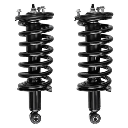 Detroit Axle - 4WD 2 Front Struts for Nissan TITAN Pathfinder Armada INFINITI QX56 Complete Struts w/Coil Springs Replacement Quick Install Ready Strut Shock - size: 171358 x2/PAIR