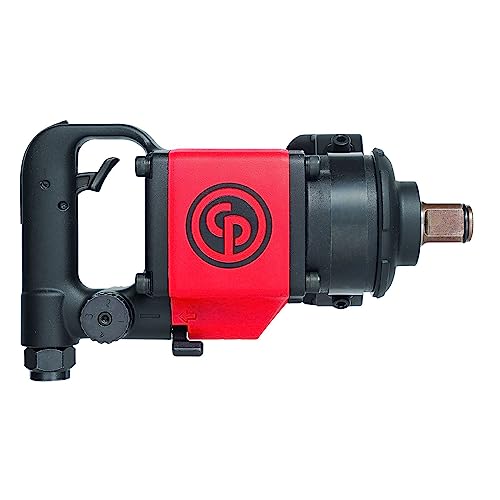 Chicago Pneumatic CP7773D Air Impact Wrench (1 Inch), Air Impact Gun Industrial Repair & Assembly Tool, D-Handle, Twin Hammer, Max Torque Output 1300 ft. lbf/1760 Nm, 6600 RPM - style: Without Extension