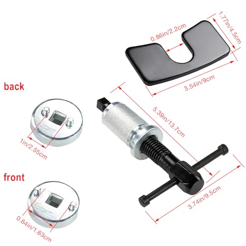 Car Brake Piston Wind Back Tool, Auto Rear Brake Pad Wind Back Tool, Brake Caliper Wind Back Tool for Replacement of Rear Brake Pad