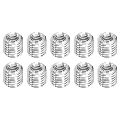 uxcell 10Pcs Threaded Inserts, M8-1.25x12 & M12-1.75x12 Stainless Steel 303 Screw Thread Sleeves Thread Repair Insert for Mechanical Equipment - size: M8-1.25x12 & M12-1.75x12mm