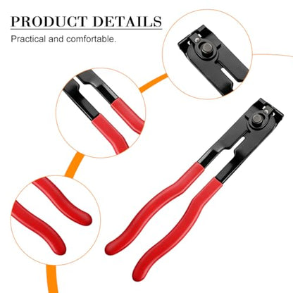 Car CV Joint Axle Boot Clamp Plier with 20PCS Crimp Bands, Heavy Duty ATV CV Hose Axle Clamp Tool Kit, Automotive Ear Type Extension Boot Band Tool, Universal for Most Vehicles