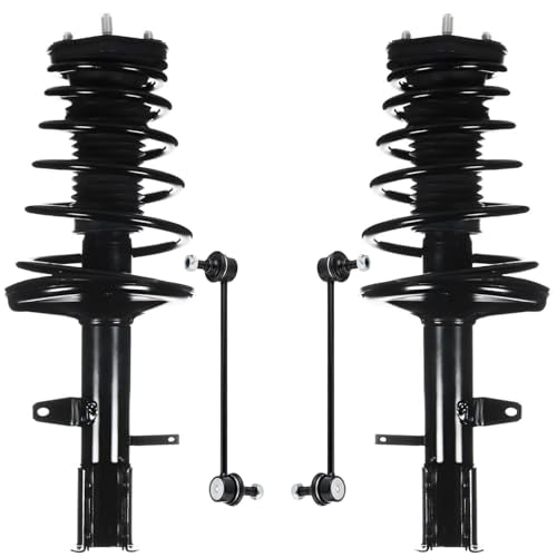 Detroit Axle - 4WD Rear 4pc Struts Sway Bars for 2009-2012 Toyota Venza | 2 Struts & Coil Spring 2 Sway Bars 2010 2011 Replacement Suspension Kit Struts Shocks - size: 4QS47214/ sway kit