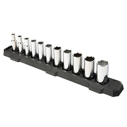 CRAFTSMAN Socket Set, SAE, 3/8" Drive, 6 Pt., 11Piece (CMMT12044) (Pack of 6) - size: 3/8" in (Pack of 6), style: SAE