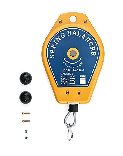 QWORK Spring Balancer, 1.1lbs - 3.3lbs Bearing Retractable Tool Fixture Holder for Assembly-line - size: 1.1lbs - 3.3lbs