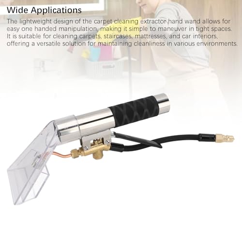 Car Carpet Extractor,Extractor Hand Tool with Viewing Window,Extractors Upholstery and Auto Detailing Hand Wand,Most Portable Carpet Attachment