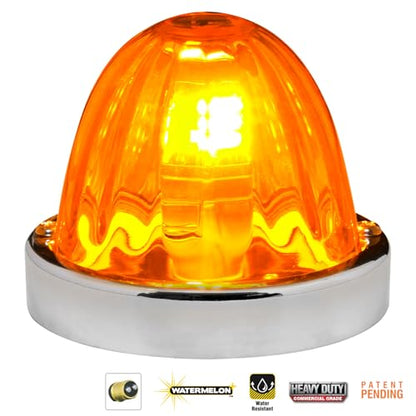 GG Grand General 92445 Stainless Steel Dark Amber Watermelon+ Glass Lens Kit for #1157, Bulb not Included - color: 1157 Bulb Base, style: Dark Amber