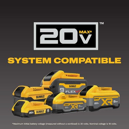 DEWALT 20V MAX Cordless Impact Wrench, 1/2 Impact Gun, 4-Speed High Torque with Hog Ring Anvil and LED Light, Brushless Motor, Precision Wrench, Tool Only (DCF900B) - size: Large