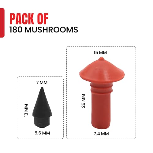 Tire Repair Insert Plugs - Mushroom Plugs with Built-in Sealant, Quick and Easy Tire Fix Solution | Pack of 180 - style: Pack of 180