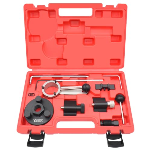 Camshaft Timing Belt Tool Kit, Replaces T10051 | Compatible with VW Audi VAG Golf Seat Tiguan 1.6 2.0 TDI Diesel Engine, with Carrying Case - size: Model B