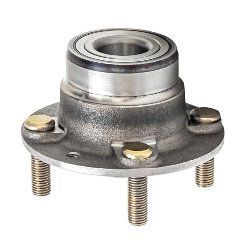 Detroit Axle - Pair Rear Wheel Bearing and Hubs Assembly with 4-Lug for Kia Sephia 1994-2001, Spectra 2000-2004, Non ABS & with Rear Drum Brakes - style: 512200 x2/Pair