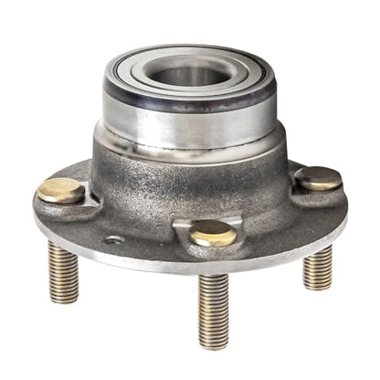 Detroit Axle - Pair Rear Wheel Bearing and Hubs Assembly with 4-Lug for Kia Sephia 1994-2001, Spectra 2000-2004, Non ABS & with Rear Drum Brakes - style: 512200 x2/Pair
