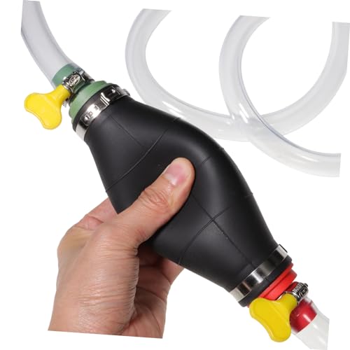 Cabilock 1Set Manual Hand Pump Transfer Pump with Hose Portable Gas Oil Water Siphon Pump Kit for Car Truck Boat and Transfer