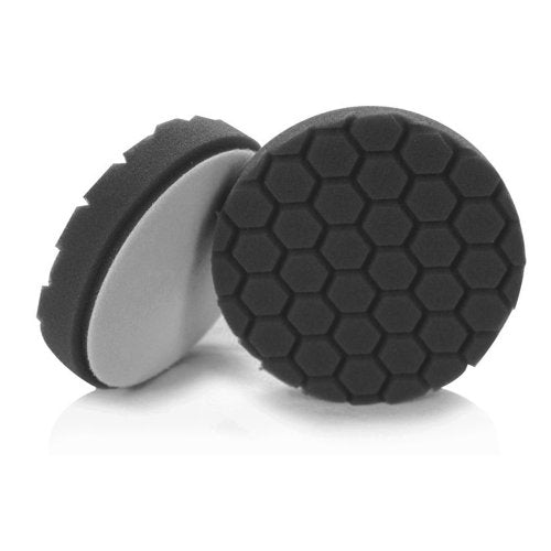 Chemical Guys, Hex-Logic Finishing Foam Pad, Black, 6.5 in for 6 in Plates | Soft black finishing foam pad applies glazes, sealants and finishing polishes for a swirl-free, glossy finish - size: 6.5 Inch Pad (1 Pack), style: Finishing Pad