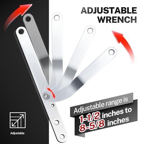 BILITOOLS 16PCS Pulley Holder Tool Set, Step Pin Wrench for Cam & Crank | Step Pins Sizes: 6-10mm, 8-11mm, 10-12mm & 11-16mm, Fits Camshaft, Crankshaft & Deep Groove Pulleys, CR-V Steel