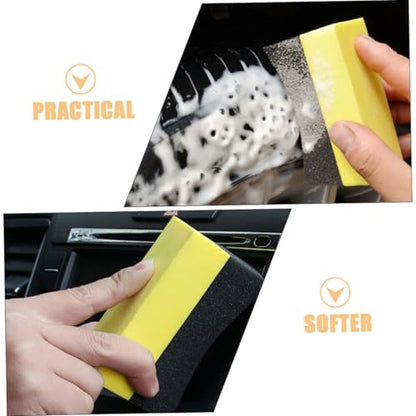 Cabilock 6pcs Tire Shine Applicator Pads Set EVA Foam Car Wash Sponge for Polishing Waxing and Cleaning for Auto Detailing