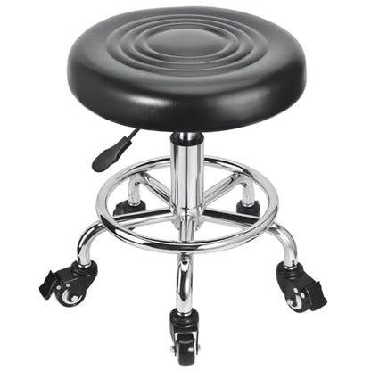 JOSTZHXIN Low Height Rolling Stool Height Adjustable Low Roller Seat, Swivel Small Chair Mechanic Stool, Short Stools for Home Office Garage Shop (Style 1) - style: style 1