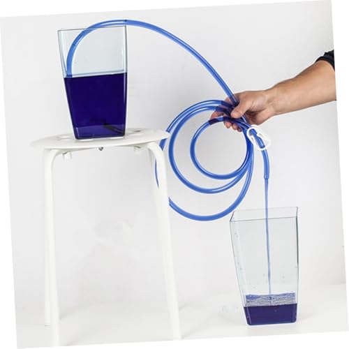 Manual Water Suction Hose Siphon Pump for Car and Fish Tank, Sturdy Oil Transfer Tube with Guide, Multi-use Handheld Suction Kit for Automotive and Aquarium Water Replacement