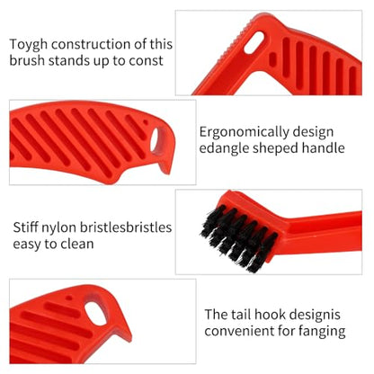 Wool Buffing Pad and Polishing Pad Cleaner Tool Set | Polishing pad cleaner with metal spur & nylon brush, durable ergonomic design extends pad life