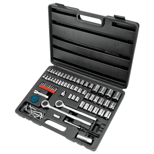 Performance Tool W1183 SAE/Metric 85-Piece Socket (1/4-Inch, 3/8-Inch & 1/2-Inch Drive) & Bet Set - size: 85-Piece (Pack of 1), style: Socket & Bit Set