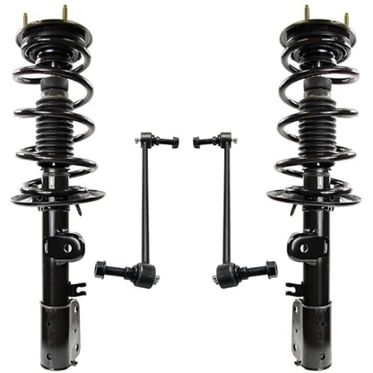 Detroit Axle - AWD 3.5L Front Struts Kit for 2013-2019 Ford Explorer, 2 Struts with Coil Spring 2 Sway Bar End Links Replacement Suspension Ready Strut Shock Assembly - size: 4QS47462-V1/ sway kit