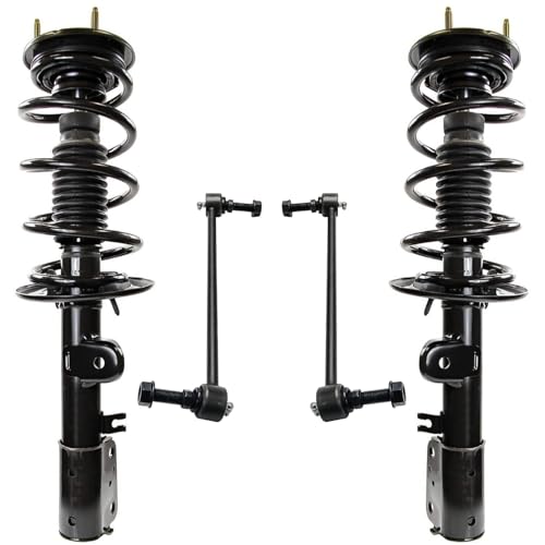 Detroit Axle - AWD 3.5L Front Struts Kit for 2013-2019 Ford Explorer, 2 Struts with Coil Spring 2 Sway Bar End Links Replacement Suspension Ready Strut Shock Assembly - size: 4QS47462-V1/ sway kit