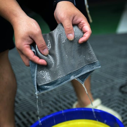 Clay Towel Auto Detailing | Professional Synthetic Clay Bar Towel for Faster Claying & Smooth Paint | Safe for Clear Coat & Glass | Reusable Claybar Towel 12"x12"