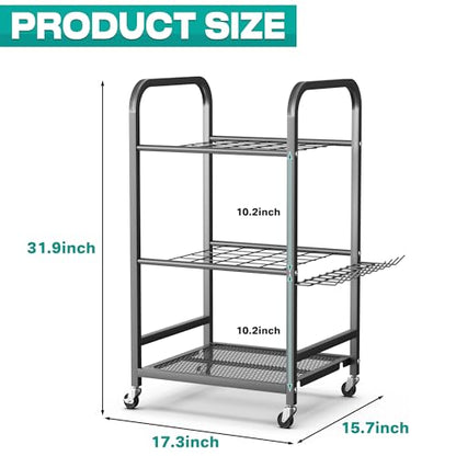 EVERHANGER Garden Tool Organizer and Storage, Yard Tool Stand Garage Tool Organization, Yard Tool Racks for Indoor/Outdoor Use - size: Small