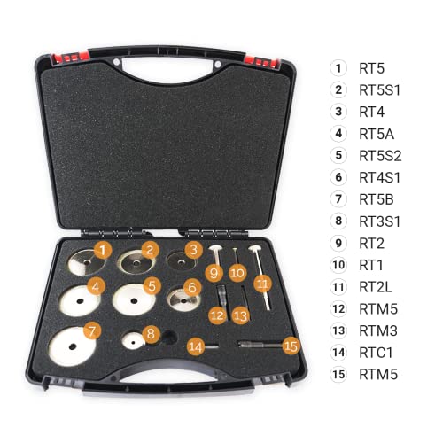 Repair Kits - Faster & Easier to Chase, Restore & Clean Internal or External Threads, All in One Universal Thread Files Set, Inch, Metric, Grooves, Glands, Acme, Buttress Thread - size: Master Kit (15pc)