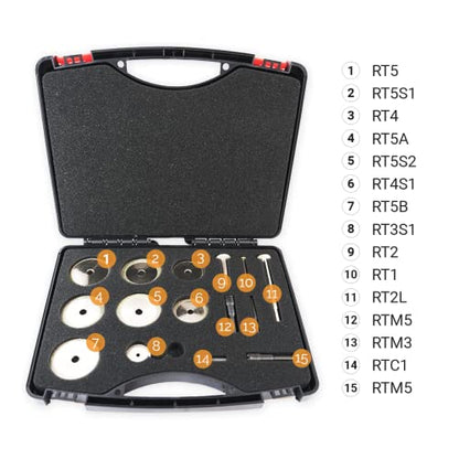 Repair Kits - Faster & Easier to Chase, Restore & Clean Internal or External Threads, All in One Universal Thread Files Set, Inch, Metric, Grooves, Glands, Acme, Buttress Thread - size: Master Kit (15pc)