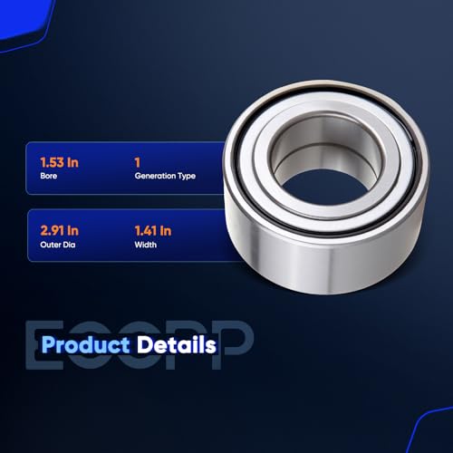 ECCPP 2-Piece 510078 Wheel Hub Bearing for Kia Spectra 2004-2009 | for Hyundai Tiburon 2003-2008 Pre-Greased Sealed - size: 510078*2