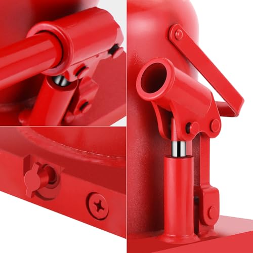 DNA Motoring 50 Tons / 110231 lbs Lifting Automotive Welded Hydraulic Bottle Jack for Repair Vehicle, Pickup, Truck, w/Manual Handle, Red,TOOLS-00365 - color: red, style: 50 ton