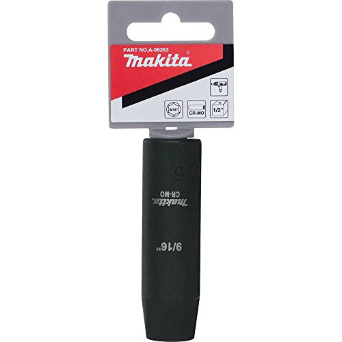 Makita A-96263 9/16" Deep Well Impact Socket with 1/2" Drive - size: 9/16"