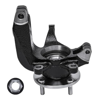 Detroit Axle - 4pc Front End Control Arms Kit for 06-11 Ford Focus, Steering Knuckles and Wheel Bearing Hubs Lower Control Arms w/Ball Joint 2006 2007 2008 2009 2010 2011 Replacement - size: 4CU47695/4PC