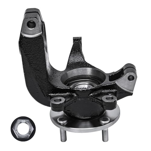 Detroit Axle - Front 4pc Steering Knuckles CV Axles for 06-11 Ford Focus, 2 CV Axles 2 Steering Knuckles & Wheel Bearing Hubs 2006 2007 2008 2009 2010 2011 [Auto Trans.] Replacement - size: 4UX47689/Kit