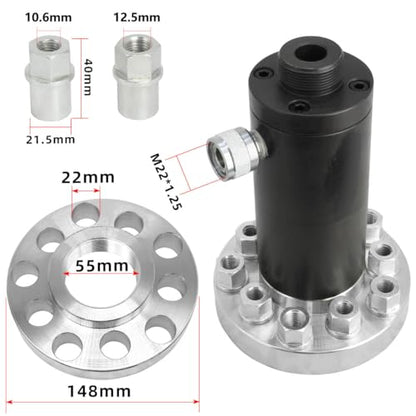 DPTOOL 18 Ton Hydraulic Puller Set Half Shaft Removal Tool Wheel HUB Axle Puller Compatible with Land Rover and Other Models - size: 18 Ton Hydraulic
