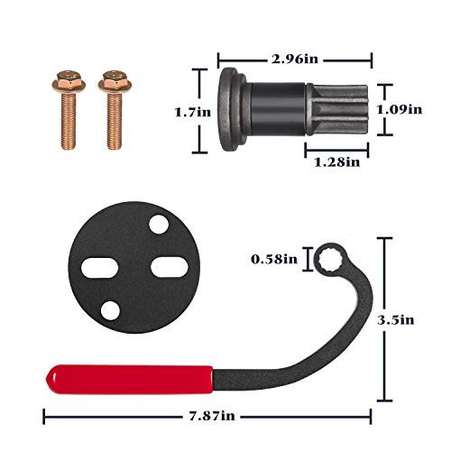 Injection Pump Gear Puller Idle Lock Nut Wrench Cummins Engine Barring Tool | Compatible with Dodge Ram Cummins Diesel Engines Bosch VE P7100 VP44 4BT 6BT IP 1989-2002