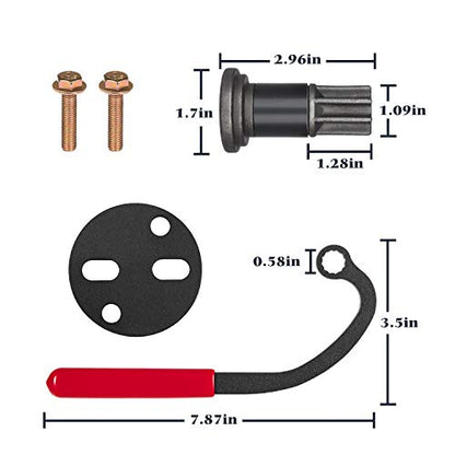 Injection Pump Gear Puller Idle Lock Nut Wrench Cummins Engine Barring Tool | Compatible with Dodge Ram Cummins Diesel Engines Bosch VE P7100 VP44 4BT 6BT IP 1989-2002