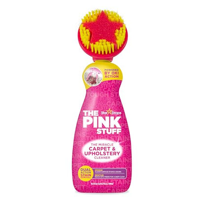 The Pink Stuff Carpet & Upholstery Stain Remover, Oxi Cleaner with Scrubber, 16.9 fl oz