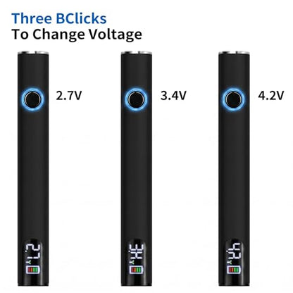 510 Thread Battery Professional Cordless Soldering Iron with LED Display Precise Temp Control USB-C Rechargeable 650mAh Electric Black Soldering Pen, Precision work/Appliance Repair, 3Speed Adjustable