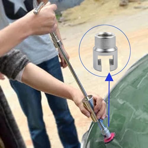 Slide Hammer Dent Puller, Dent Repair Puller Head Kit M16 PDR | Heavy-Duty Steel, For Car & Motorcycle Dents, Straight-Groove Dents Removal, No Plastic Bumpers Or Large Dents, PDR Tools - size: M16