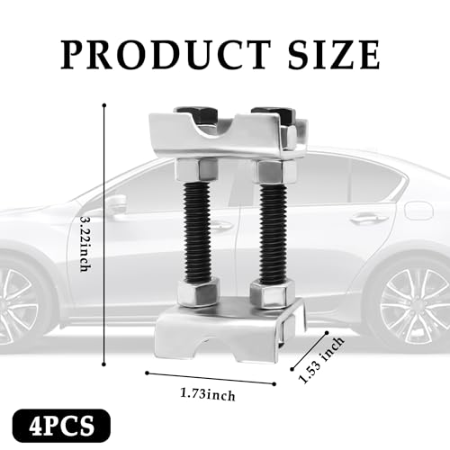 4PCS Coil Spring Spacer,2 Way Adjustable Coil Spring Compressor Tool Keep Springs Aligned & Shock Absorber,Automotive Strut Spring Compressor Suitable for Cars,SUVs,Trucks (4PCS)