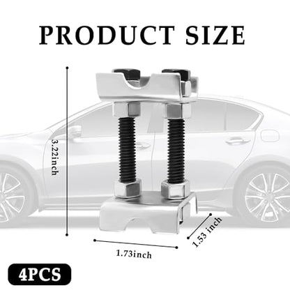 4PCS Coil Spring Spacer,2 Way Adjustable Coil Spring Compressor Tool Keep Springs Aligned & Shock Absorber,Automotive Strut Spring Compressor Suitable for Cars,SUVs,Trucks (4PCS)