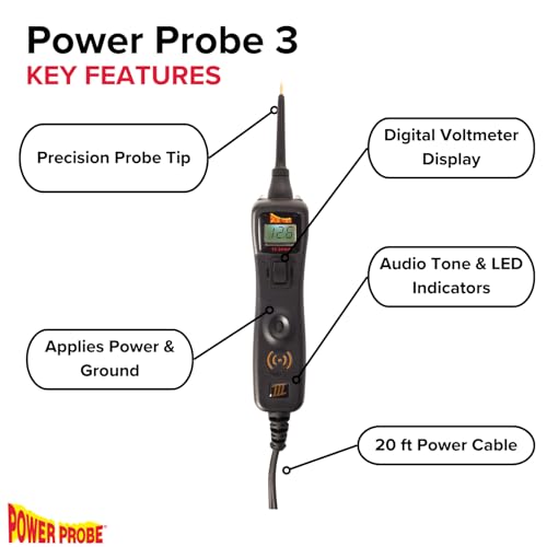 Power Probe 3 Circuit Tester, Supplies Power & Ground (PP3CSBLK) - color: Black - Limited Edition