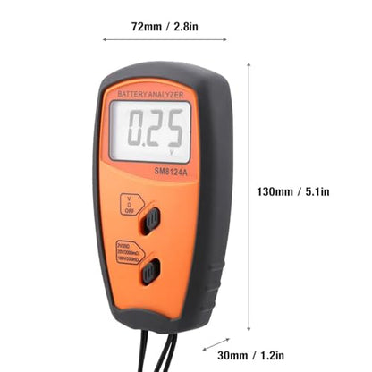 Internal Impedance Meter 100V Resistance Tester Voltmeter Digital Battery Voltages Tester Analyzers with LCD Display Internal Impedance Meter with LCD Display for Car/Phone Rechargeable Batteries